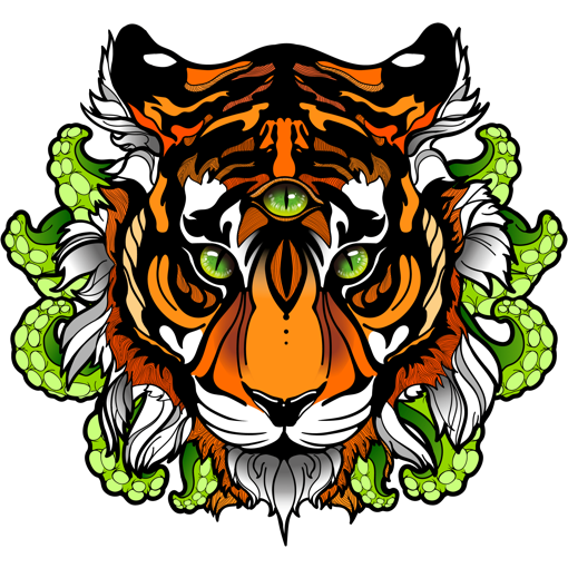 Elysian Element tentatiger logo Elysian Element Tiger-Tentacles logo