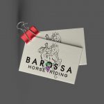Barossa horse riding Business Card Mockup