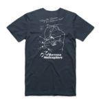 Barossa Helicopters flight map design tshirt mockup