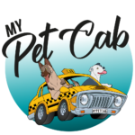 Creative Dog Logo Design My Pet Cab logo