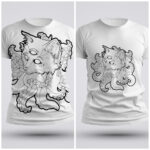 Tentakitty design tee mockup 3