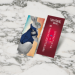 Vintage Trail Rabbit Business Card Mockup