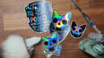 Custom holographic vinyl decals pt1 Holo vinyl + metamark stickers 3