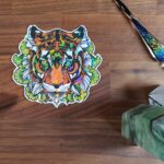 Custom holographic vinyl decals pt 2 - Elysian Element Tentacle tiger vinyl sticker with shattered holo layer