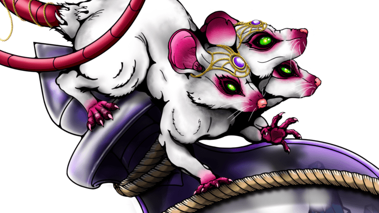 evolution of skollmause to cerbermause-redrawing an old design - full colour featured image