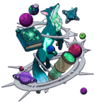 Character Design in Procreate - The Fox Astronomer - Teal variation