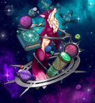 Character Design in Procreate - The Fox Astronomer - galaxy final design