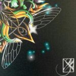 Art Nouveau floral mandala design