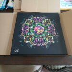 Art Nouveau floral mandala design