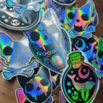 Handcrafted Holographic Vinyl Decals