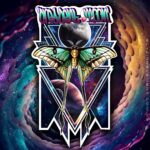 “Luna moth skateboard wall art” on geometric galaxy