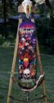 custom designed vinyl-wrapped skateboard by Janelle Hickson