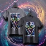 “Luna moth skateboard wall art” on geometric galaxy